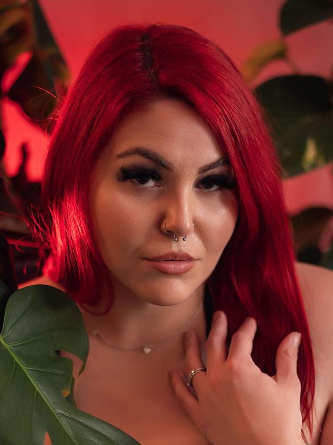 Red Ivy started OnlyFans to improve her body confidence. Picture: Instagram @redivy_model