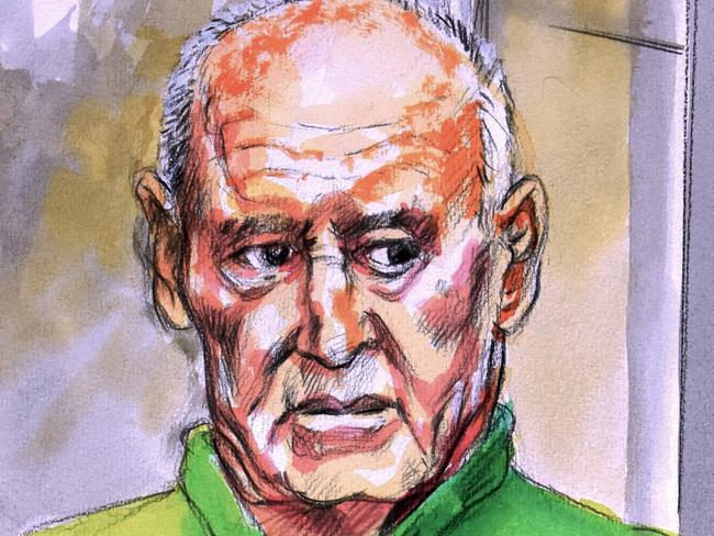 SYDNEY, AUSTRALIA - NewsWire Photos SEPTEMBER 1, 2022: Chris Dawson appeared at the Supreme Court 13a for killing his wife 40 years ago. COURT SKETCH. Picture: NCA NewsWire