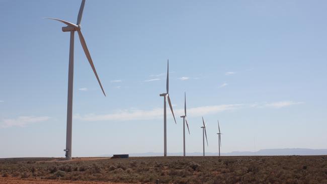 Canberra said wind and solar were now commercially viable and didn’t need government assistance. Picture: Chris Russell