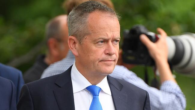 Leader of the Opposition Bill Shorten attends the state funeral for Sisto Malaspina at St Patrick's Cathedral in Melbourne, Tuesday, November 20, 2018. Sisto Malaspina, co-owner of Pellegrini's Espresso Bar, was killed on Friday 9 November after he was attacked by a lone terrorist who set his car alight in Bourke Street and started stabbing passers-by. Two other men were injured. Police shot the attacker at the scene and he later died in hospital. (AAP Image/Getty Pool, Quinn Rooney) NO ARCHIVING