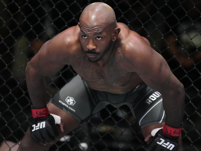 LAS VEGAS, NEVADA - MARCH 12: Khalil Rountree Jr. prepares to fight Karl Roberson in their light heavyweight fight during the UFC Fight Night event at UFC APEX on March 12, 2022 in Las Vegas, Nevada. (Photo by Chris Unger/Zuffa LLC)