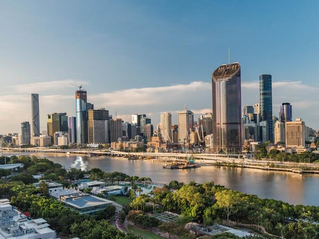 Brisbane city and Soutbank view during a sunny afternoon. Brisbane is the third largest city of Australia and capital of the Queensland state.Escape 28 July 2024Cover StoryPhoto - Tourism and Events Queensland