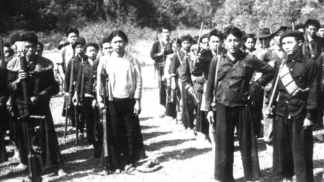 Hmong troops in 1961, the year the US expanded its military involvement in Laos.