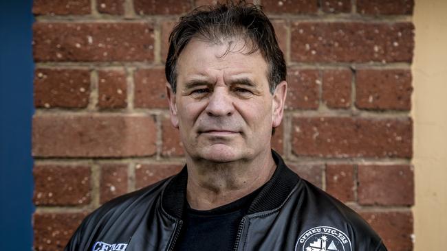 John Setka attended Footscray police station on Thursday. Picture: Roy VanDerVegt