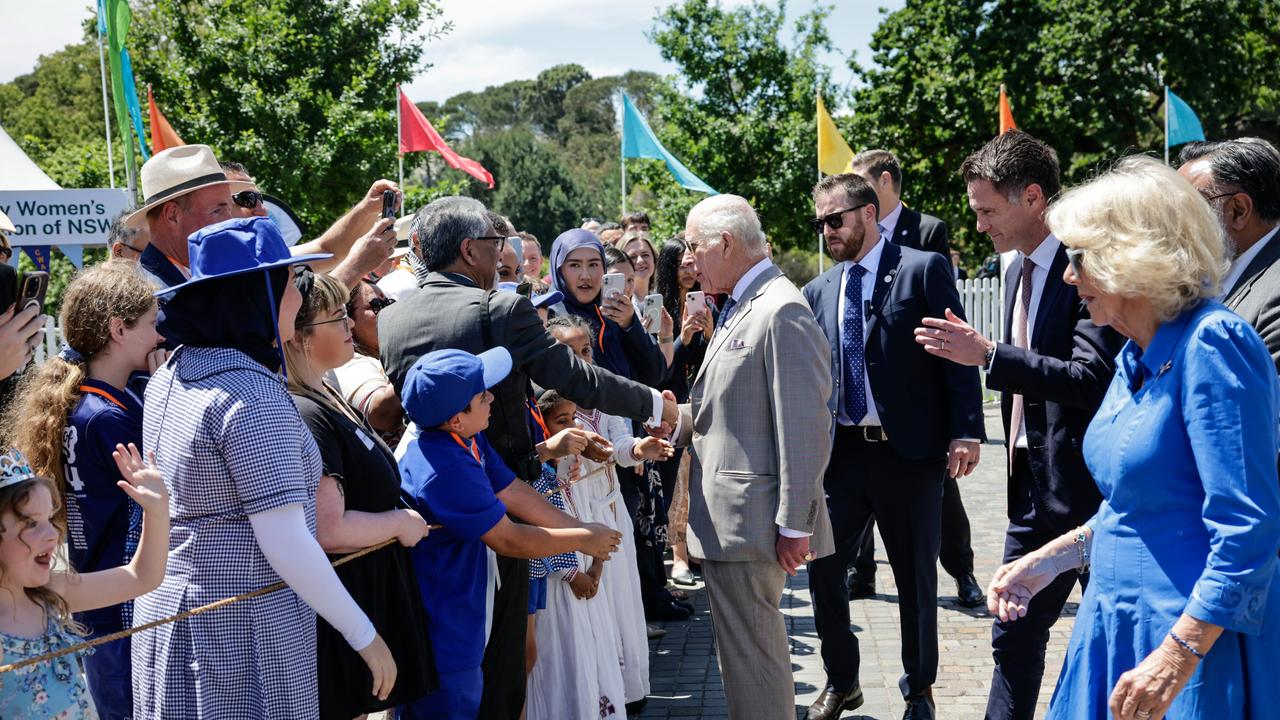 Locals in Parramatta were thrilled to meet the King and Queen. Photo by Brook Mitchell/Getty Images