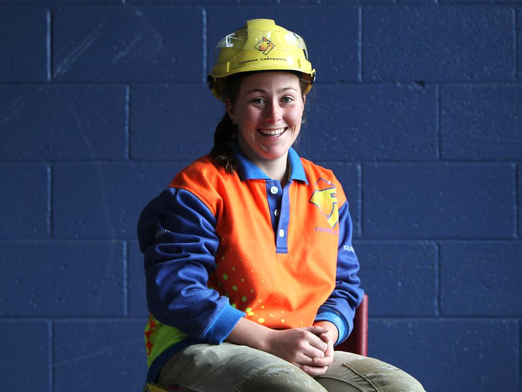 11. Carrisa Wells, nee Carpenter, class of 2006 - foreman - Carrisa was the TAFE Tasmania Apprentice of the Year in 2011 and after completing her apprenticeship in Construction with Fairbrother, she went on to become a site foreman with the company. Currently on maternity leave, she was site supervisor for the Royal Hobart Redevelopment in 2016–17. 