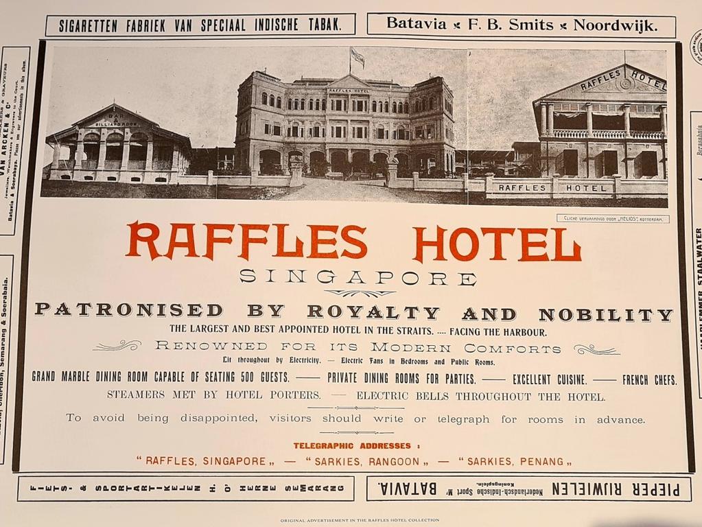 The hotel is full of history. Picture: Raffles Hotel
