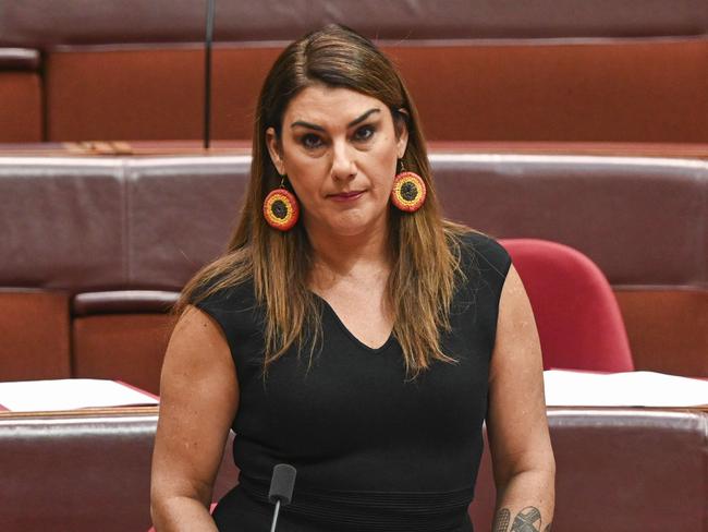 Independent Senator Lidia Thorpe addressed the Senate on Thursday. Picture: Martin Ollman