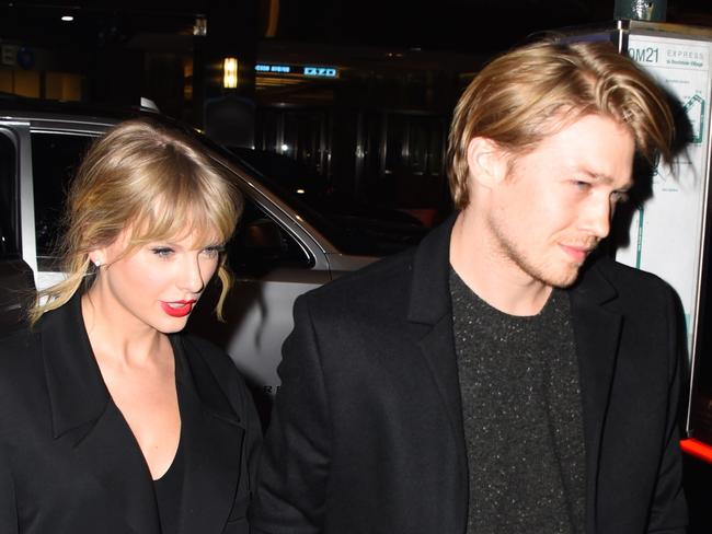 Taylor Swift and Joe Alwyn are seen at Zuma restaurant in New York in 2019. Picture: Robert Kamau/GC Images