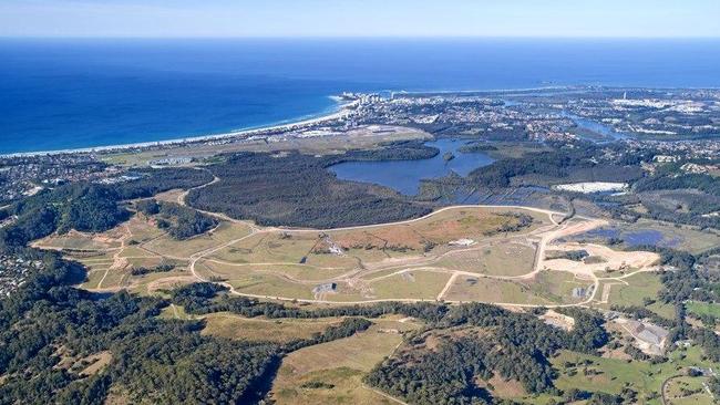 An aerial shot of the proposed Cobaki development.