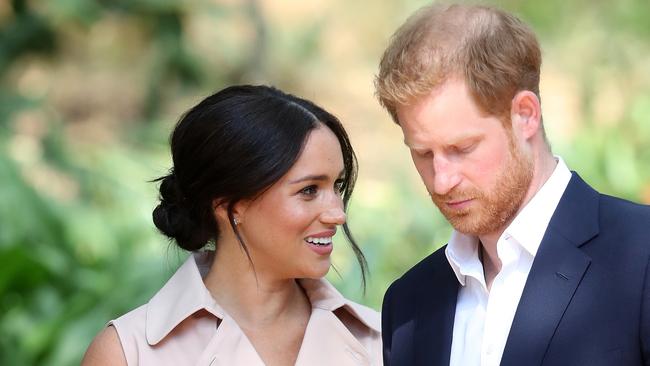 Prince Harry (right) and Meghan. Picture: Getty