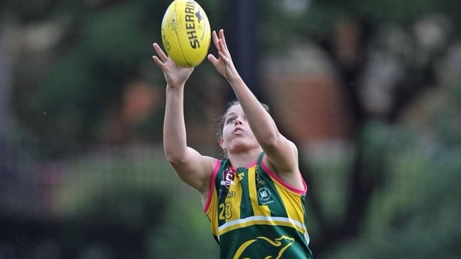 Maroochydore Roos player Maggie Harmer is working towards a career in the AFLW. Picture: David Layden