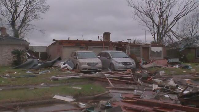 Tornado tears through Houston area