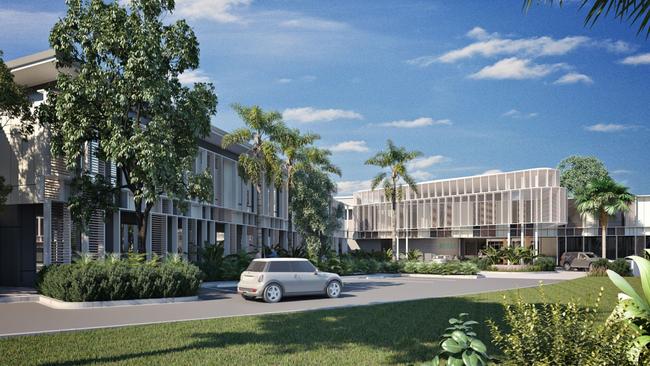 Artist impression of a proposed residential care facility by Japara Healthcare at Hope Island.