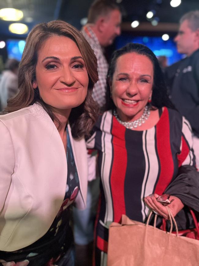 Karvelas with the Minister for Indigenous Australians Linda Burney.