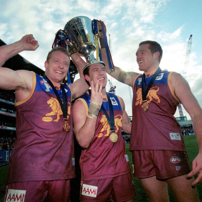 Michael Voss, Craig McRae and Justin Leppitsch as premiership teammates.