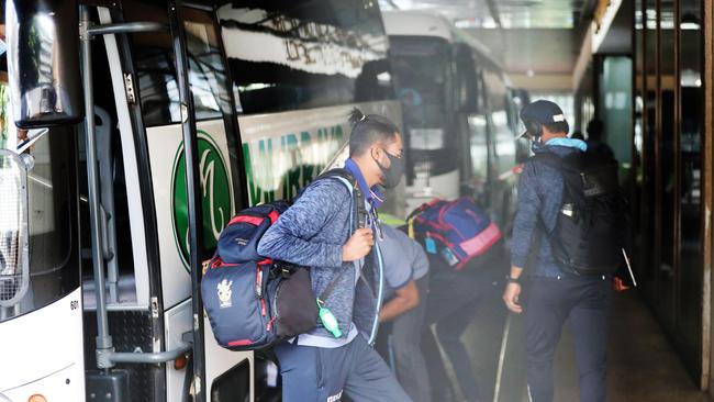 The Indian cricket team are furious over conditions in hotel quarantine. Picture: Lachie Millard.