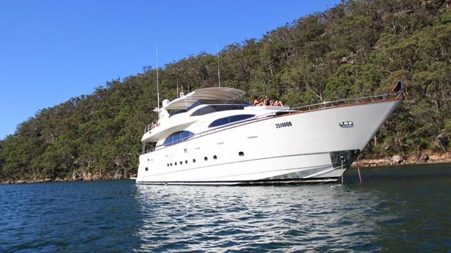 The Lady Pamela, crossed two borders and stopped at several ports after leaving Melbourne. Picture: Supplied