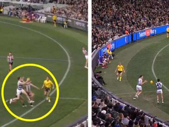 Jeremy Cameron's incidents against Collingwood