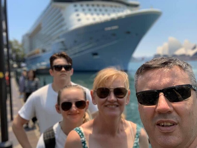 The Langfords before their cruise to New Zealand.