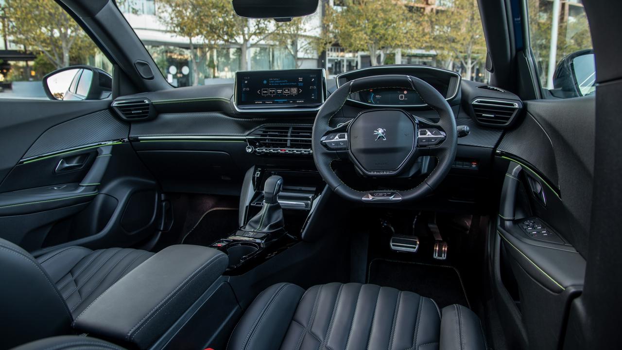 The Peugeot 2008 GT interior.