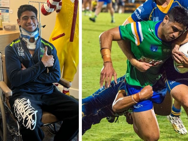 NRL young gun out of intensive care after horrific accident