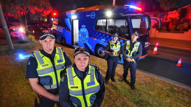 It was estimated increased roadside drug testing from 42,000 tests to 100,000 a year since 2015 had prevented more than 33 fatal crashes Picture: Tony Gough