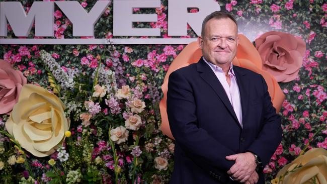 Myer CEO John King says the retailer now has a much broader base and is less dependent on fashion. Picture Stefan Postles