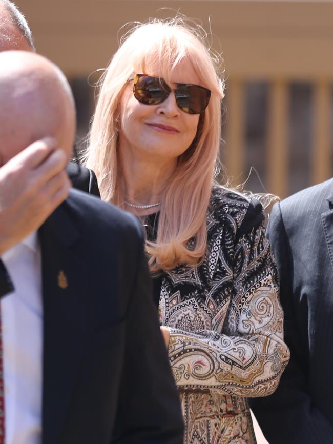 Joy Chambers-Grundy leaves the Supreme Court in Sydney. Picture: John Grainger