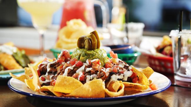 Casual dining: Beef nacho especial. Pictures: Braden Fastier