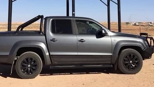 His grey VW Amarok ute was stolen.