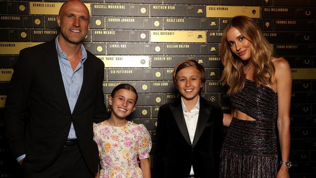 Chris and Bec Judd with daughter Billie and son Oscar.