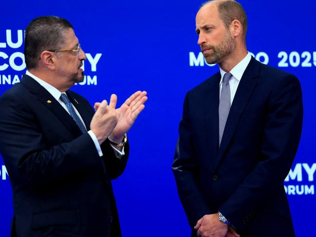 William met with Costa Rica's President Rodrigo Chaves Robles during the forum. Picture: Manon Cruz – WPA Pool/Getty Images