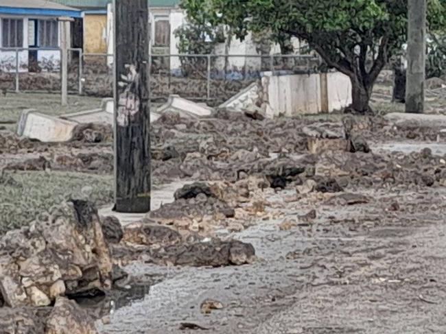 Images taken by Haloti Ulufonua show some of the devastation in Tonga after the Pacific Island nation was struck by a tsunami caused by the eruption of an underwater volcano. Picture: Facebook