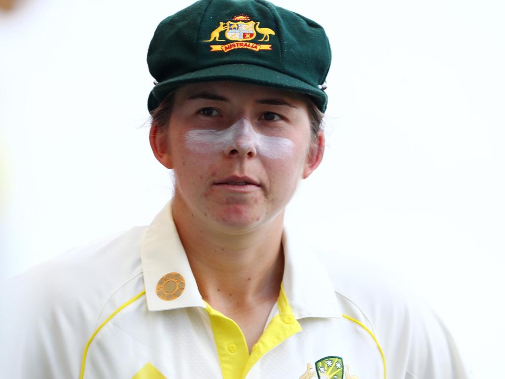 Wareham made her Test debut against India in the one-off match at Metricon Stadium. Picture: Chris Hyde/Getty Images