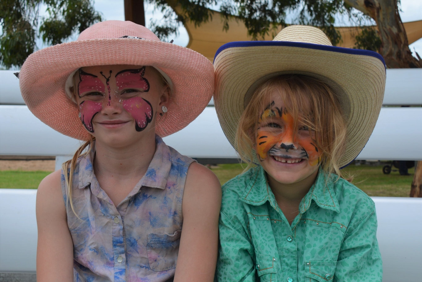 Suzie Downie and Hayley Wicks had a hoot and a half and the 71st annual Cooyar Show. Picture: Kate McCormack