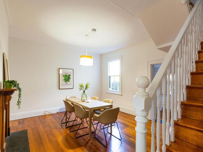 The property has hardwood floors.