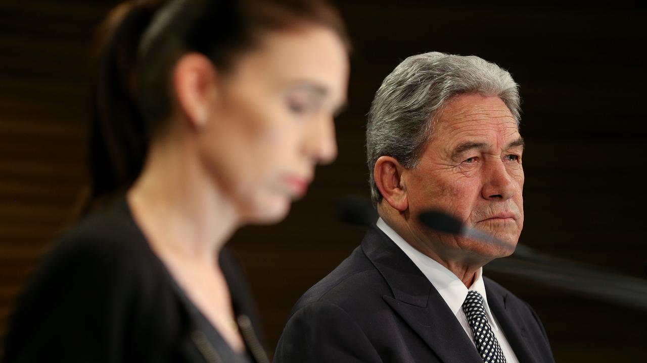 Prime Minister Jacinda Ardern and Deputy Prime Minister Winston Peters. Picture: Hagen Hopkins/Getty Images