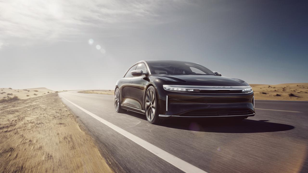 The Lucid Air electric car is a sharp-looking machine.