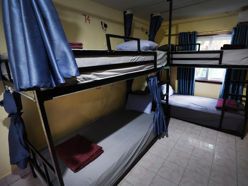 Bianca Jones and Holly Bowles were staying in this hostel room before falling unwell.