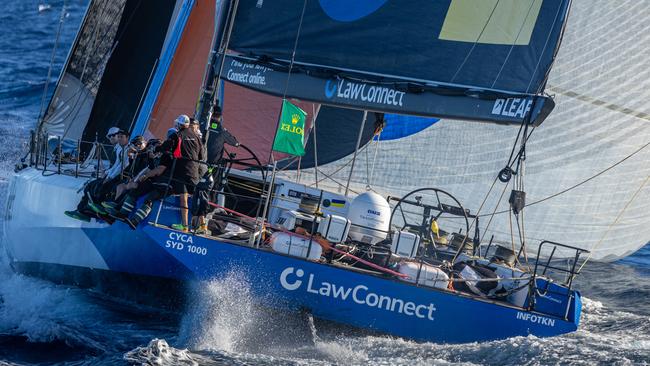 LawConnect heading towards to Hobart on Tuesday. Pic: Rolex/Andrea Francolini