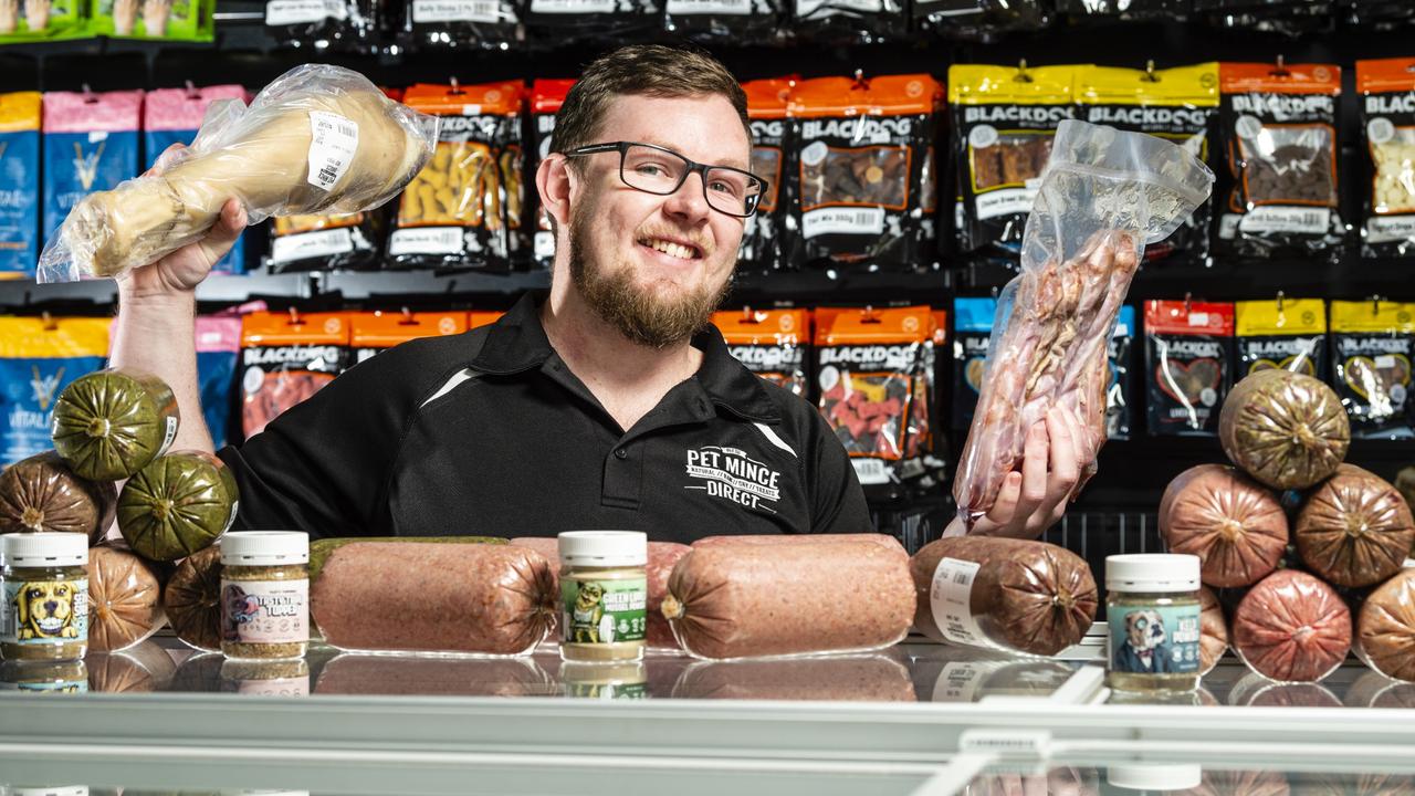 Adrian Eyre of Pet Mince Direct in the new Toowoomba shop, Tuesday, June 7, 2022. Picture: Kevin Farmer