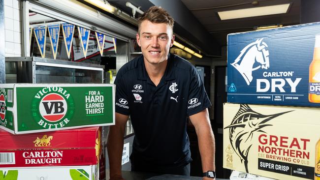 Patrick Cripps is working with Carlton and United’s Breweries’ Club Connect program. Picture: Getty Images