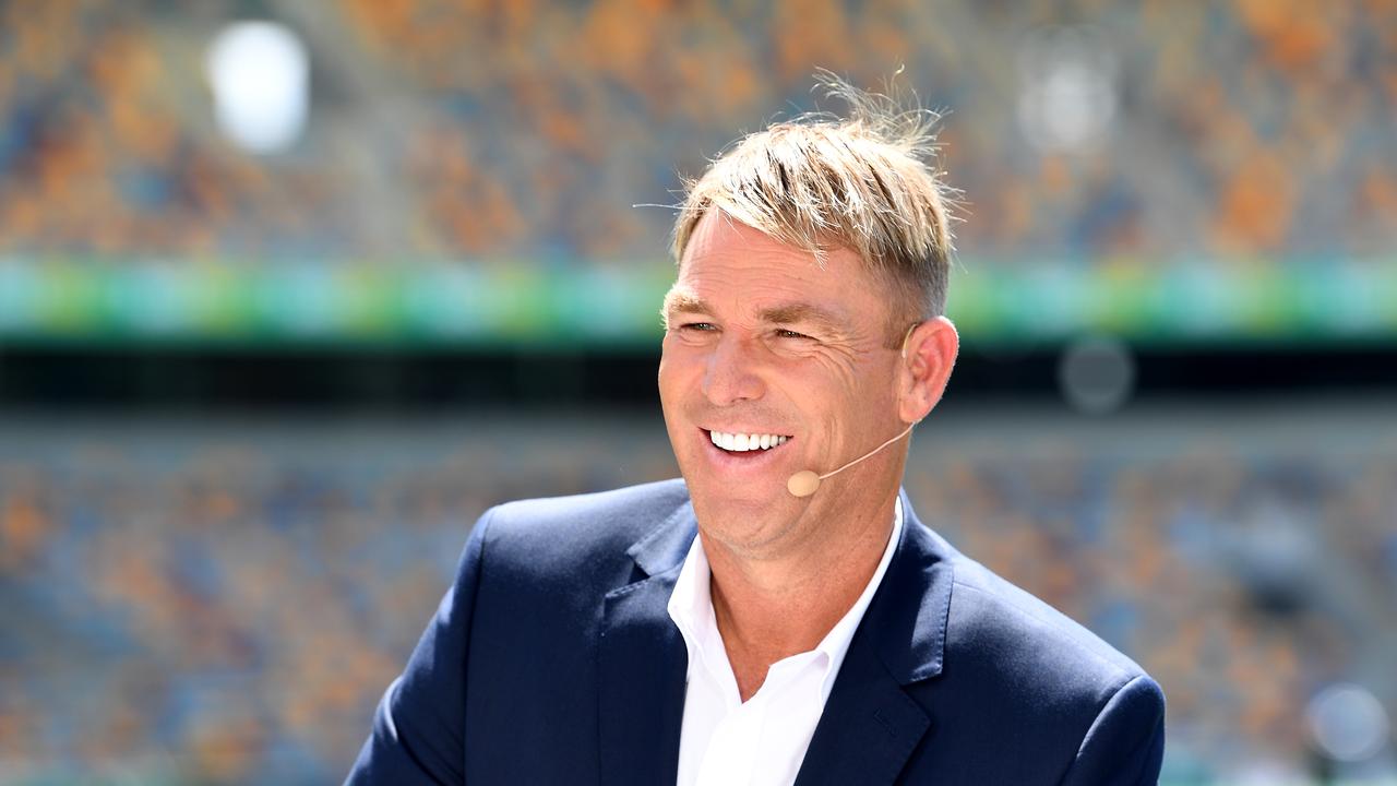 BRISBANE, AUSTRALIA - NOVEMBER 24: Shane Warne is seen during day four of the 1st Domain Test between Australia and Pakistan at The Gabba on November 24, 2019 in Brisbane, Australia. (Photo by Bradley Kanaris/Getty Images)