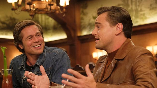 Brad Pitt and Leonardo DiCaprio had not been in a movie together before. Picture: Andrew Cooper/Sony