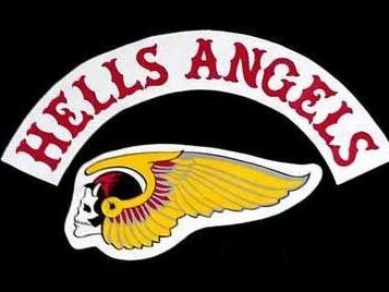 28/01/2009 NEWS: bikie colours Colours or emblem patch of Hells Angels bikie (motorcycle) gang.