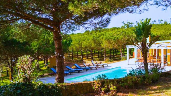 One of the pools at Bluceira which overlooks the Portuguese coastline. Picture: Contributed