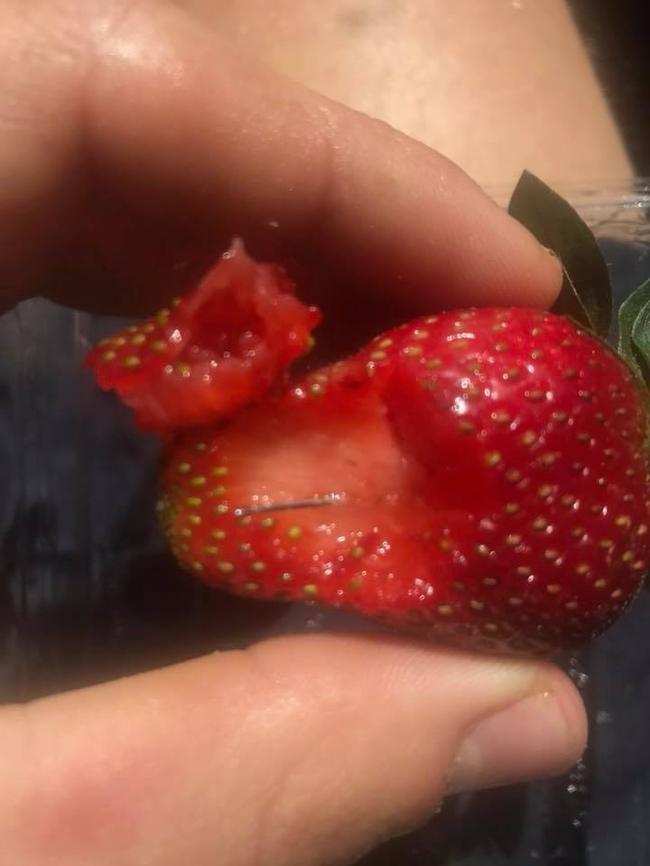 The thought of biting into a juicy strawberry only to have a needle pierce the roof of your mouth is frightening, but to submit to that fear is a sign of weakness and laziness. Picture: Facebook/Joshua Gane