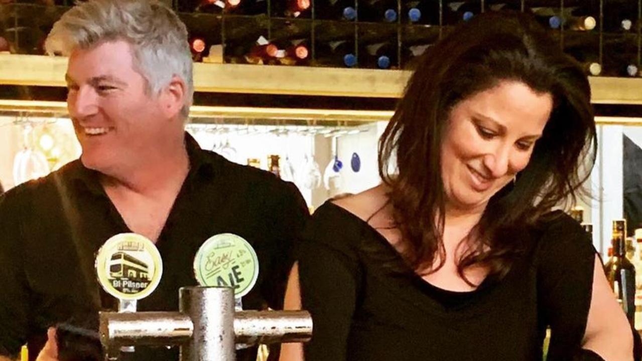 Maria O’Meagher and Stuart MacGill are co-owners of Aristotle's Greek restaurant at Neutral Bay. Picture: Instagram