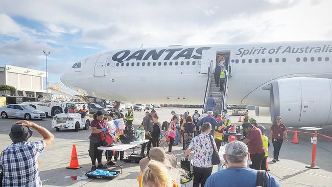 International travel won’t resume for the foreseeable future. Picture: Tom Huntley